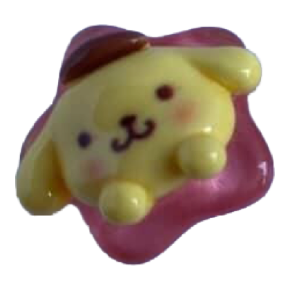 Pompompurin Pink Star charm