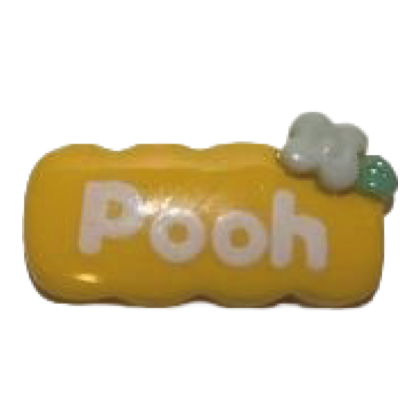 Pooh Yellow Logo charm