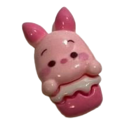 Piglet Pink Cake charm