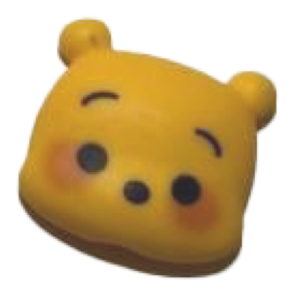 Pooh Winking Face charm